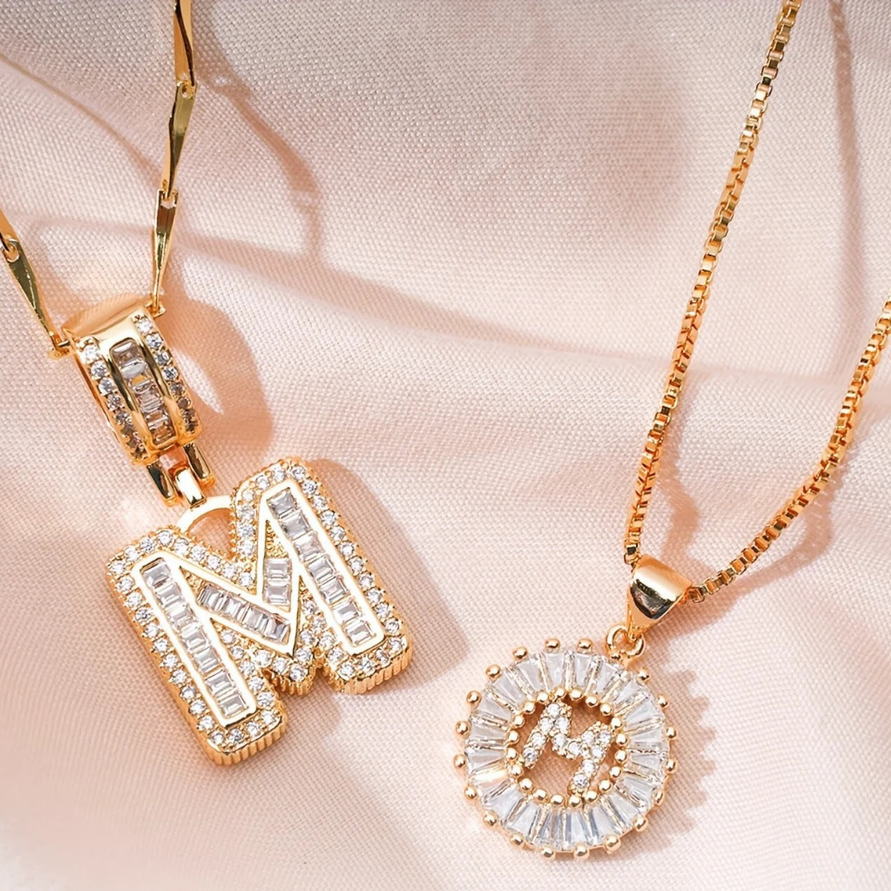 Juego de Colgantes Letras Diamante