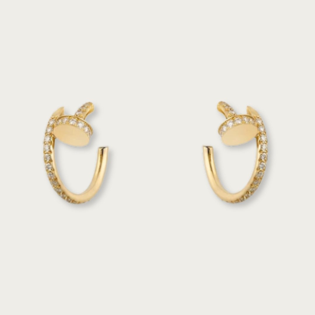 PENDIENTES CLAVO BRILLO