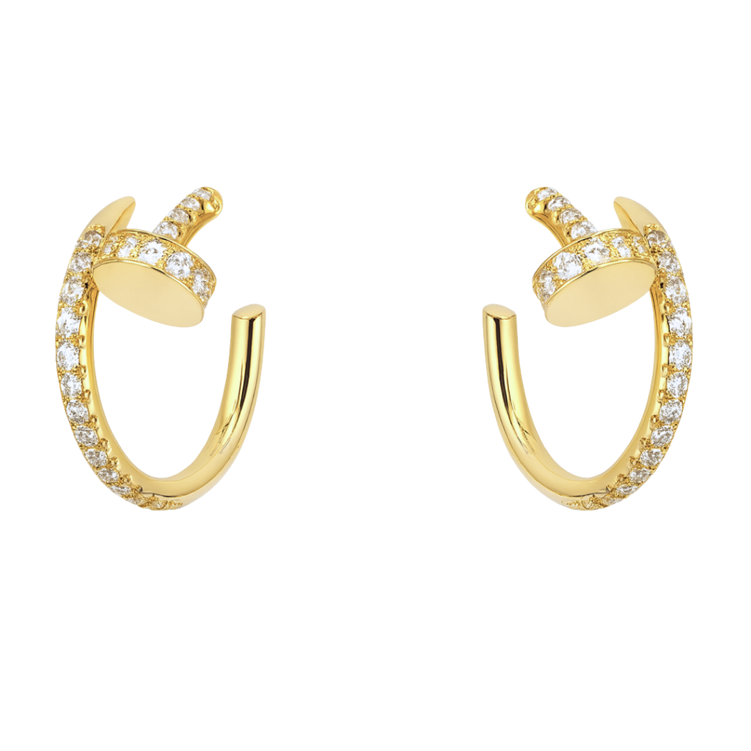 PENDIENTES CLAVO BRILLO