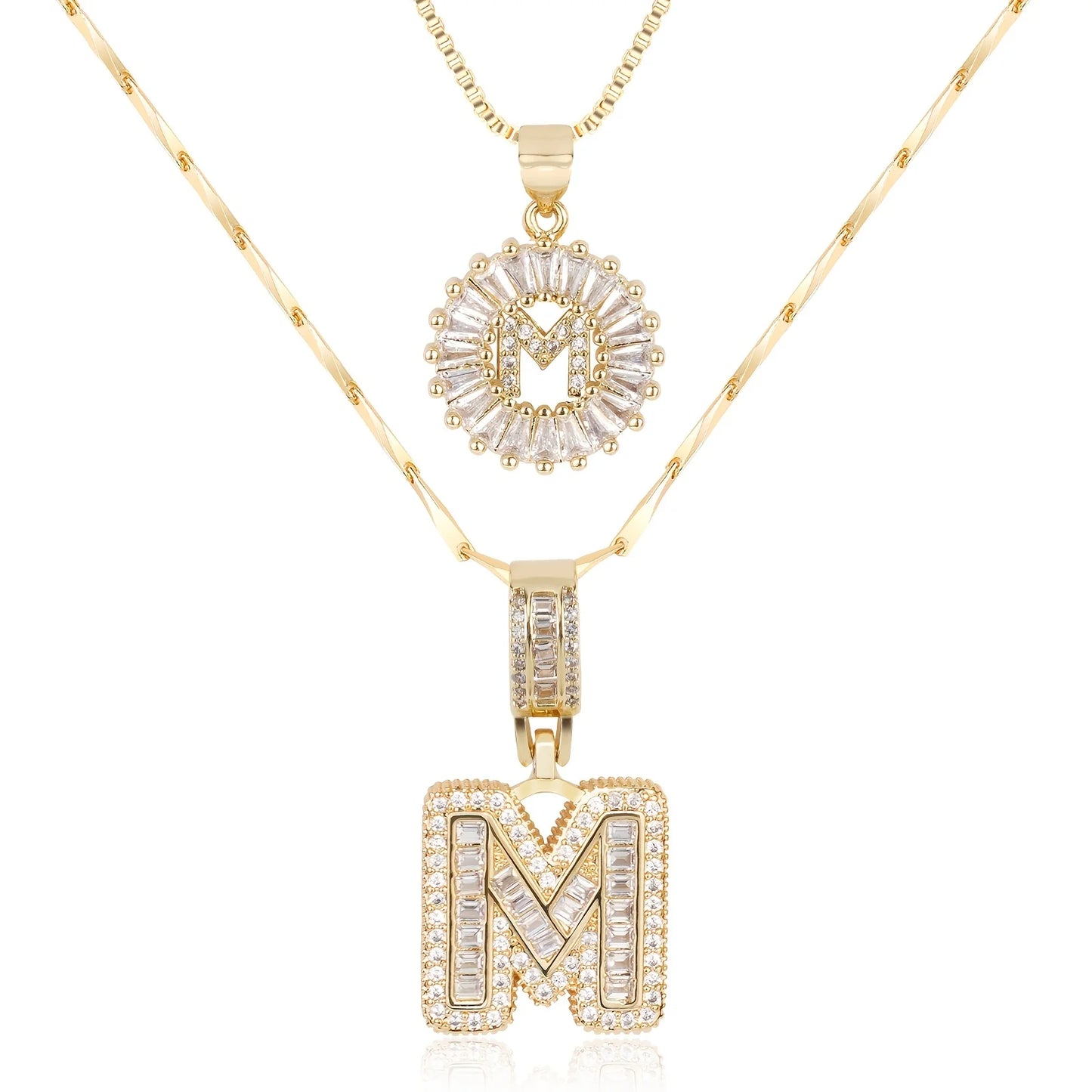 Juego de Colgantes Letras Diamante