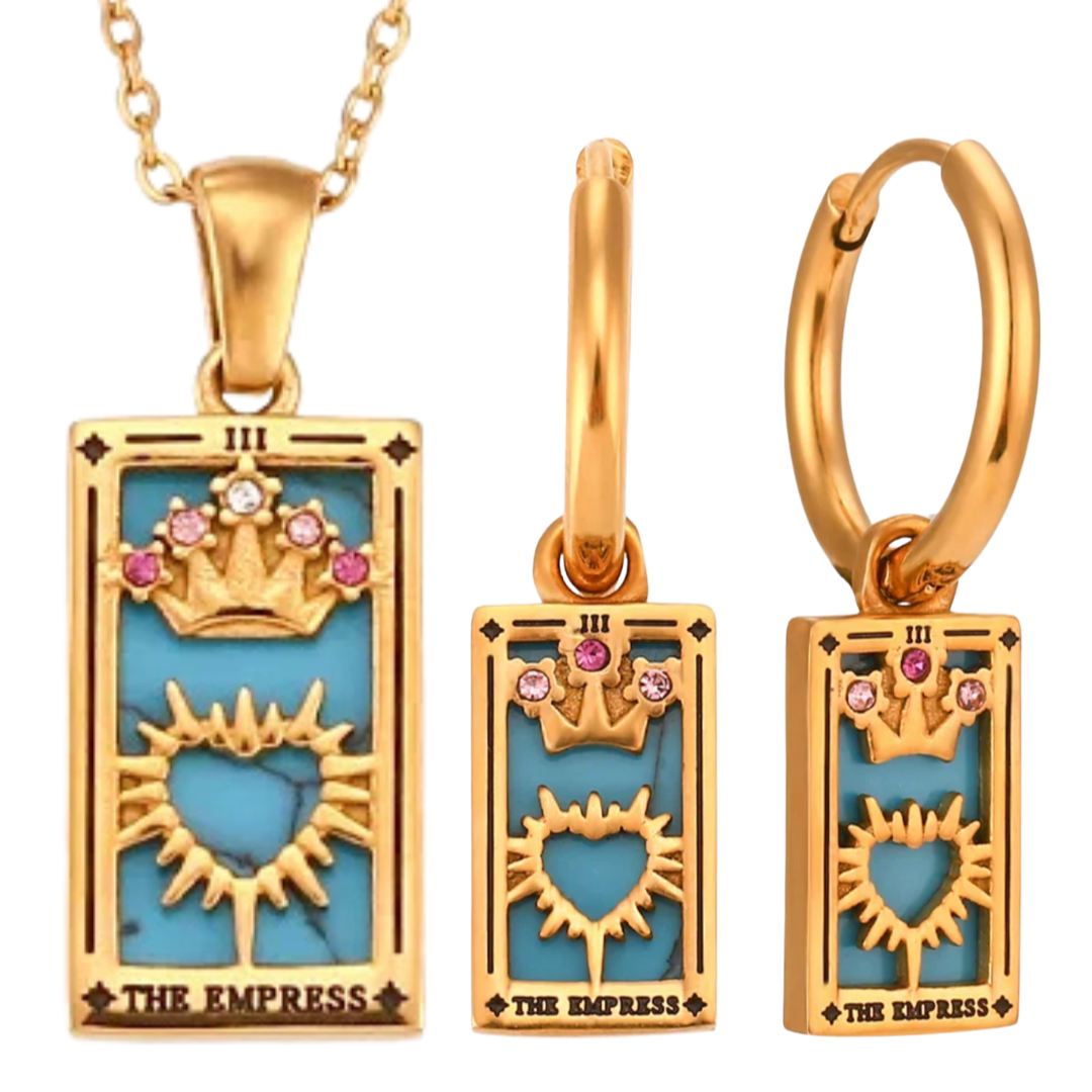 Conjunto Tarot - Colgante + Pendientes