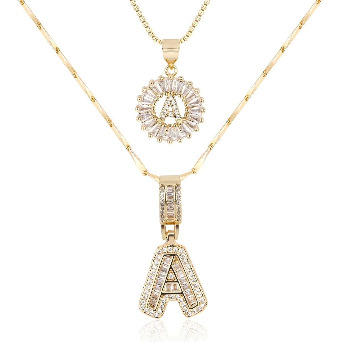 Juego de Colgantes Letras Diamante