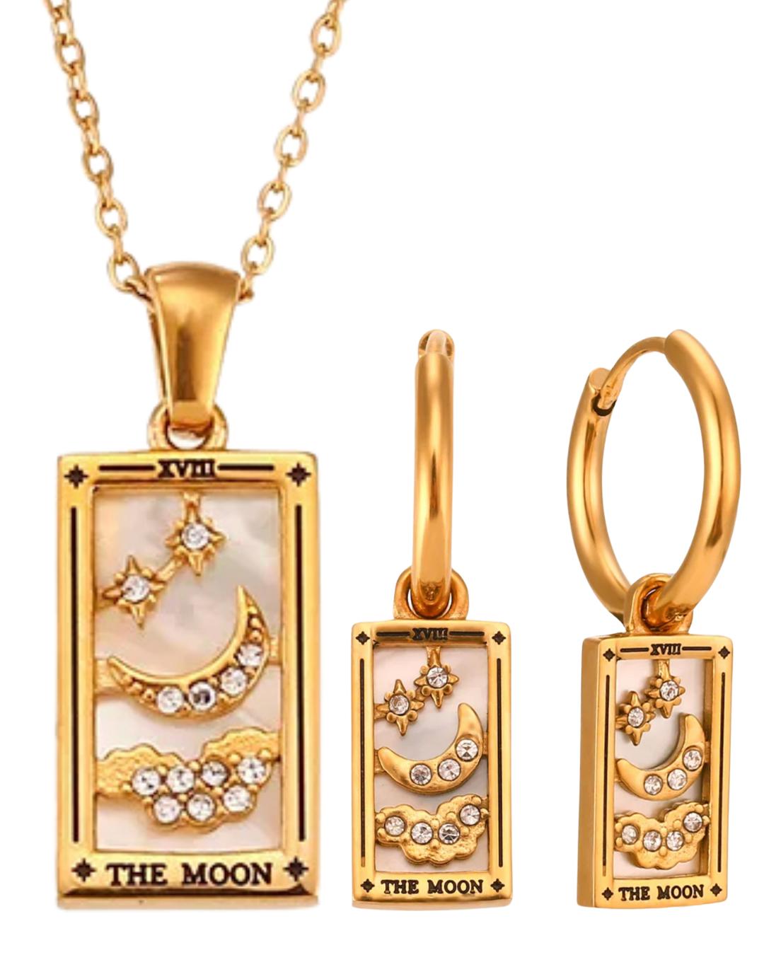 Conjunto Tarot - Colgante + Pendientes