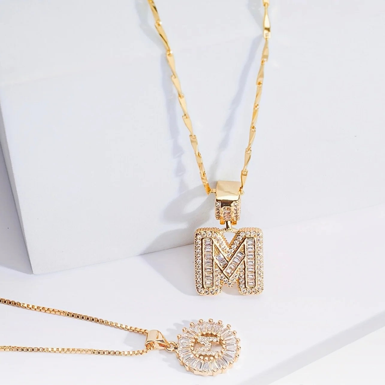 Juego de Colgantes Letras Diamante