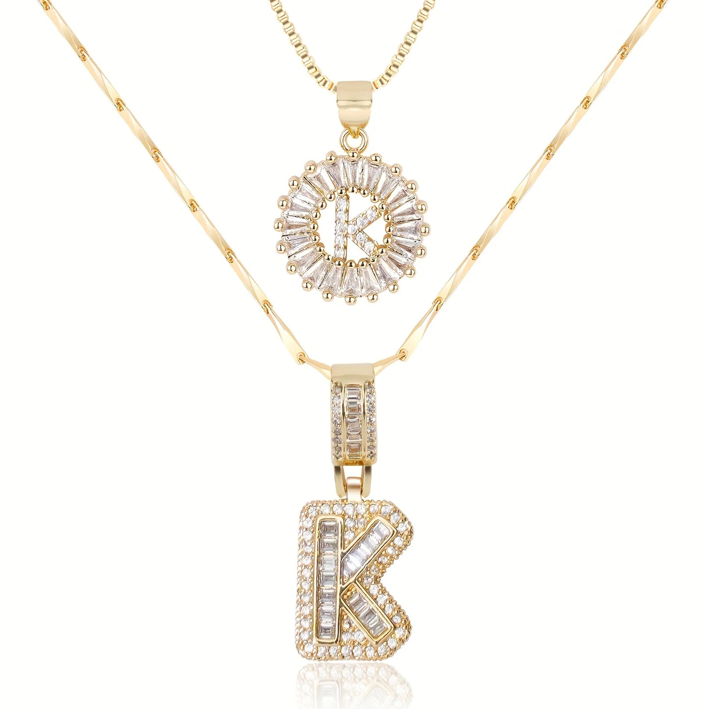 Juego de Colgantes Letras Diamante