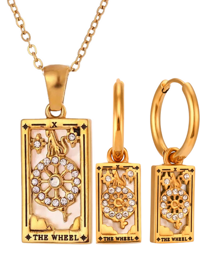 Conjunto Tarot - Colgante + Pendientes