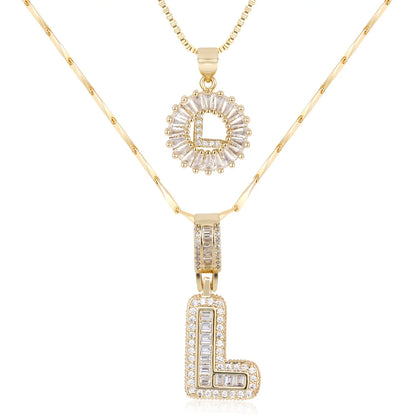 Juego de Colgantes Letras Diamante