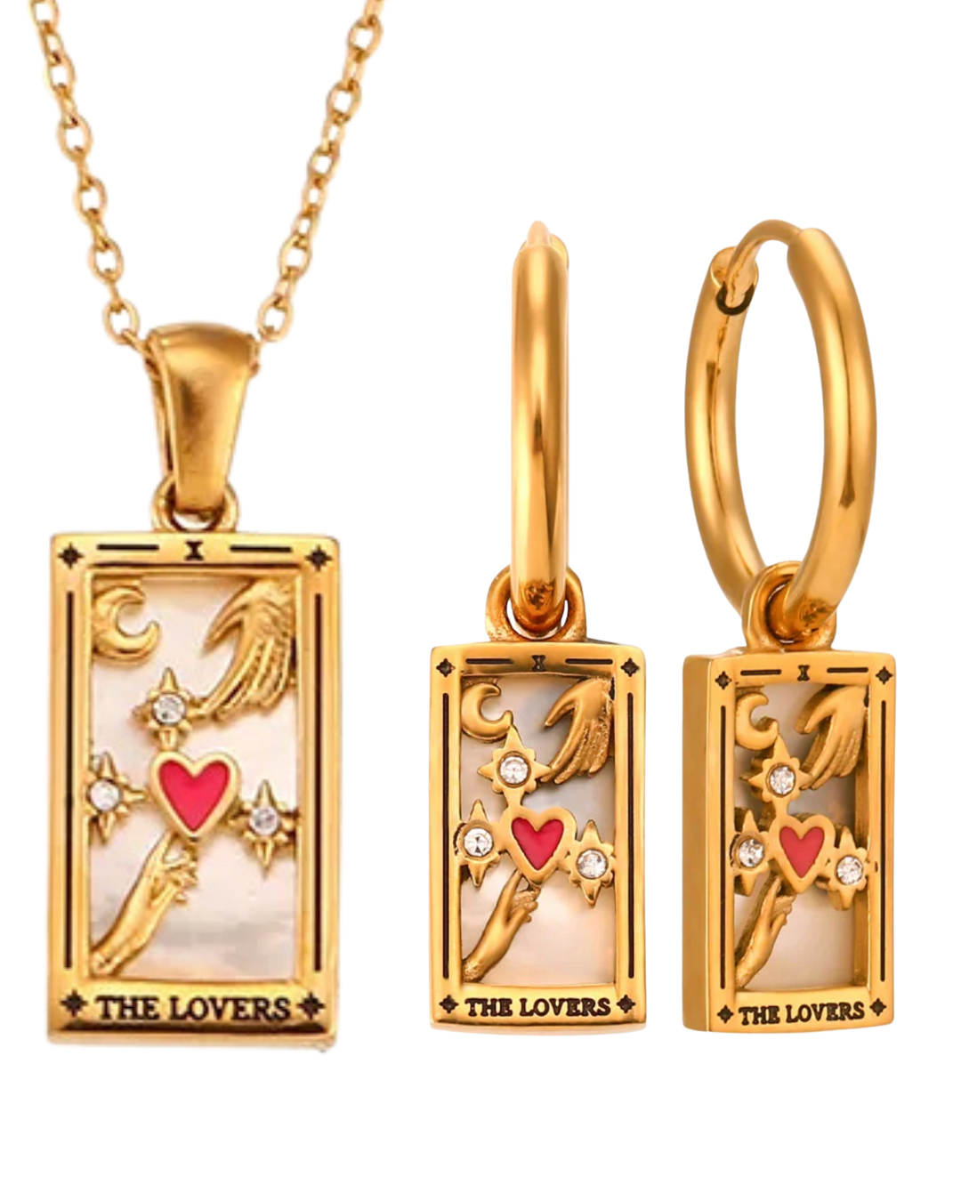 Conjunto Tarot - Colgante + Pendientes