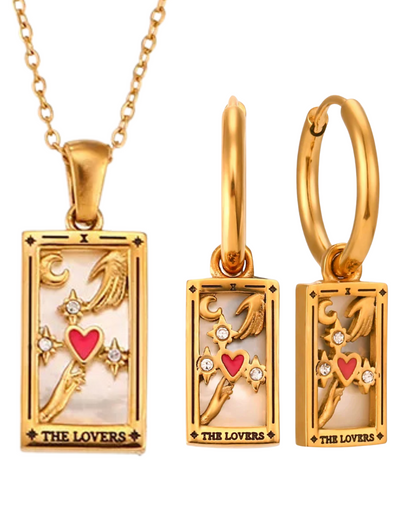 Conjunto Tarot - Colgante + Pendientes
