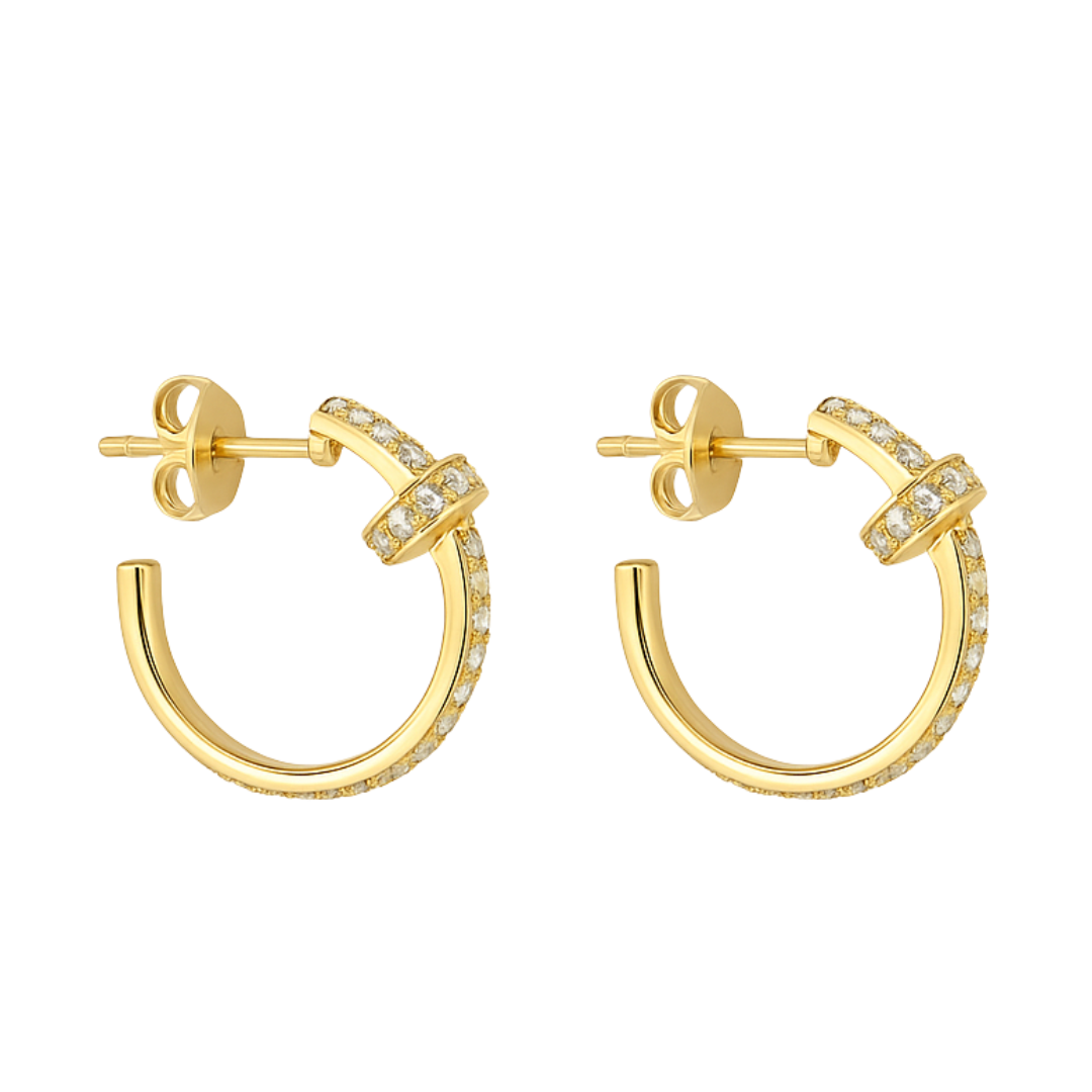 PENDIENTES CLAVO BRILLO