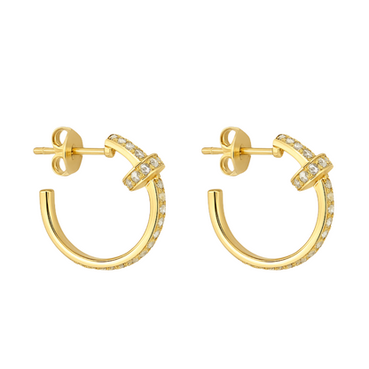 PENDIENTES CLAVO BRILLO