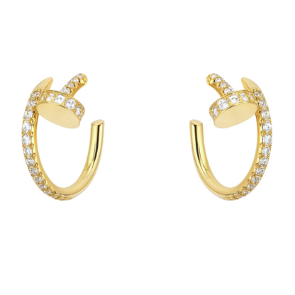 PENDIENTES CLAVO BRILLO