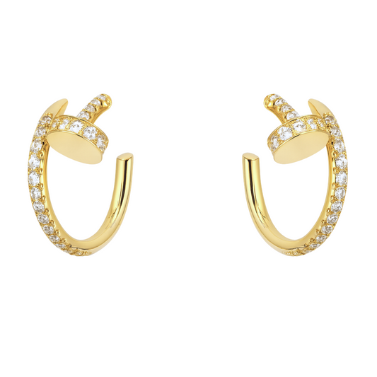 PENDIENTES CLAVO BRILLO
