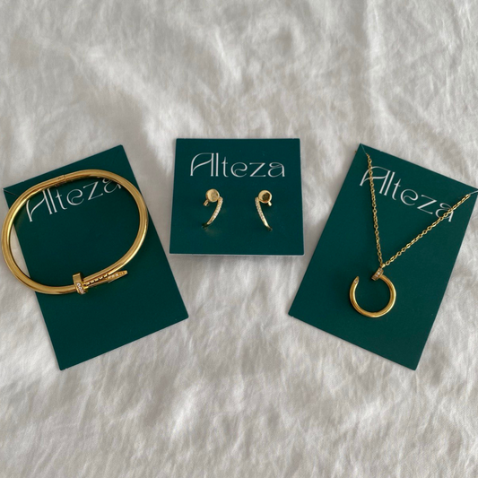 CONJUNTO CLAVO BRILLO | 3 PIEZAS