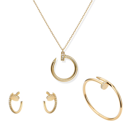 CONJUNTO CLAVO BRILLO | 3 PIEZAS